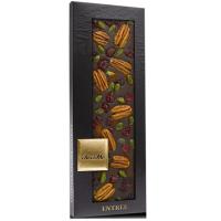 Горький шоколад ChocoMe F101, Орех Пекан, фисташки Бронте, корица, брусника, 110 г